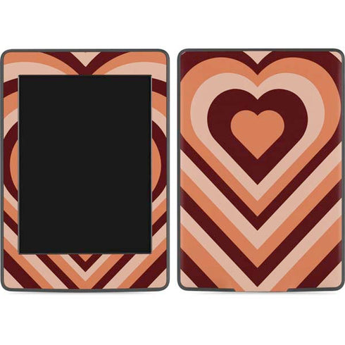 Autumn Heart Pattern Amazon Kindle Skin